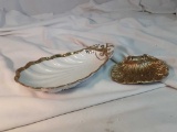 2  SHELL STYLE DECORATIVE DISHES