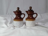 VINTAGE OIL & VINEGAR CROCK CRUETS