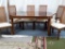 VINTAGE SQUARE TABLE WITH 6 CHAIRS