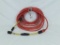 THICK ORANGE POWER CORD WITH DIFFERENT PLUGS