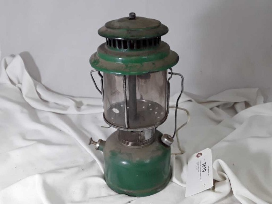 GASOLINE LANTERN GREEN  14" H