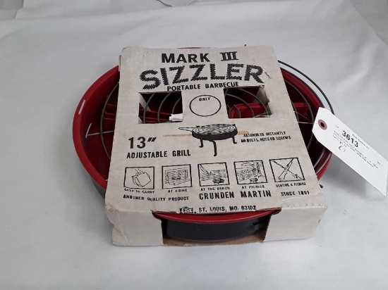 SIZZLER PORTABLE BARBECUE - 13" - NEW
