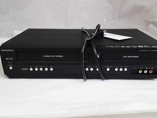 MAGNAVOX - VHS AND DVD PLAYER - NEW