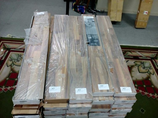 12 UNOPENED BOXES OF GARDENVIEW WALNUT LAMENENT