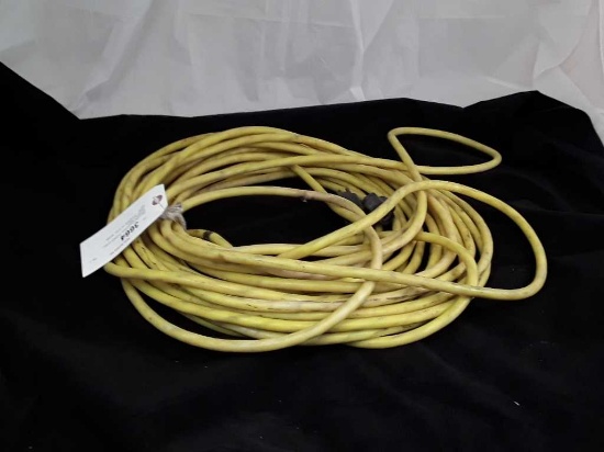 YELLOW INDUSTRIAL POWER CORD - ROUGHLY 50FT