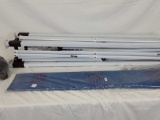 NEW STANDARD WHITE CANNOPY WITH BLUE TARP - CLEAN