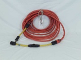 THICK ORANGE POWER CORD WITH DIFFERENT PLUGS