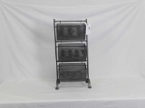 SIVER ORGANIZER WITH 3 SHELVES