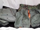 ARMY PANTS AND JACKET WITH BLANKET- GOOD CONDITION