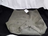 U.S. GREEN CANVAS ARMY BAG - USED