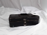 FISHING BOX FULL OF TREBLE HOOKS WITH WEIGHTS