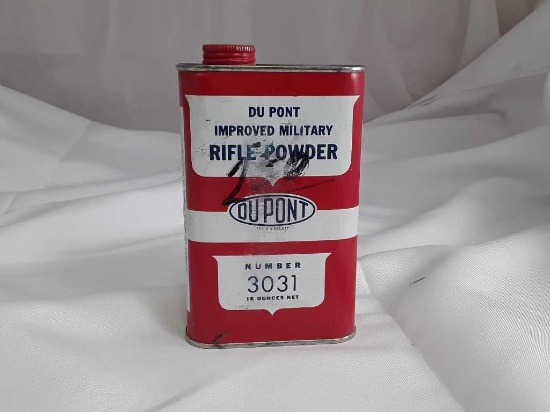 1 Tin of DuPont Improved Military Rifle Powder