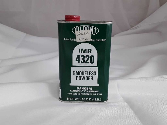 1 Tin of Du Pont IMR 4320 Smokeless Powder.