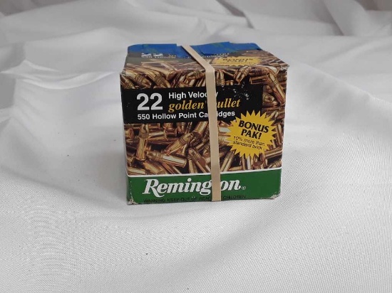 1 Box of Remington 22 Golden Bullet Ammo.