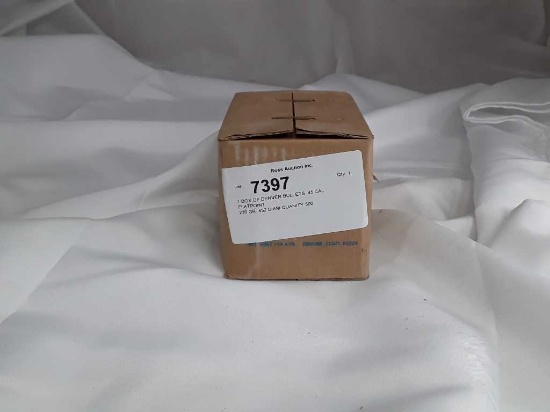 1 BOX OF DENVER BULLETS .45 CAL FLATPOINT