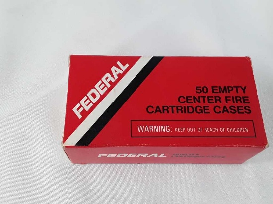 1 Box of Federal 357 Magnum Unprimed Cases.