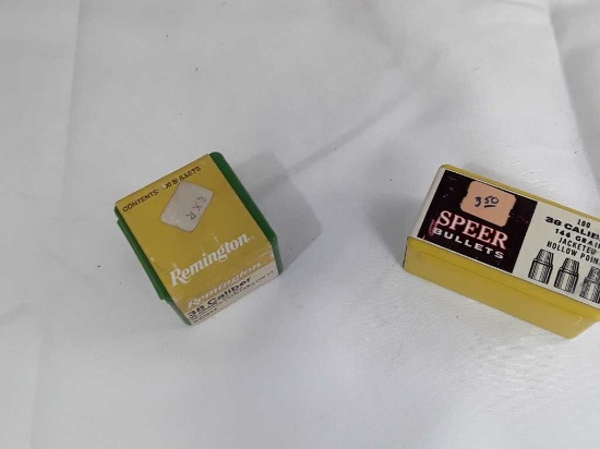 2 Boxes of 38 Cal Bullets.