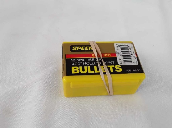 1 Box of Speer Gold Dot 10mm Cal Bullets.