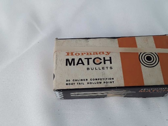 1 Box of Hornady 30 Cal Match Bullets.
