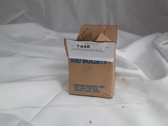 1 BOX OF DENVER BULLETS 380 CAL