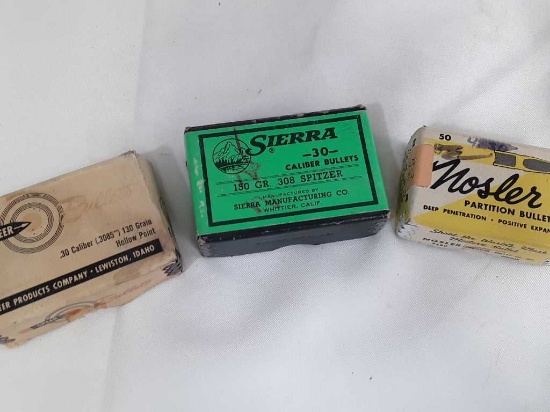 3 Boxes of  30 Cal Bullets.