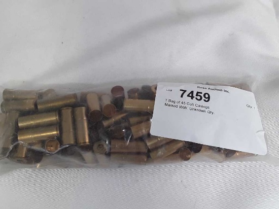 1 Bag of 45 Colt Casings