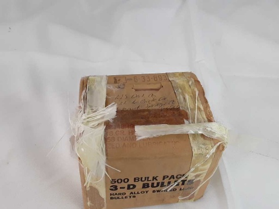 1 Box of 3-D Bullets 358 Cal. 500 Qty