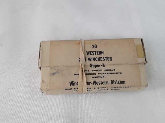 1 VIntage Box of Western 270 Winchester Empty Shel