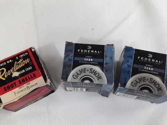 3 Boxes of 410 Ga Ammo