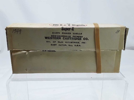 1 Vintage Box of Western 300 H&H Empty Shells .