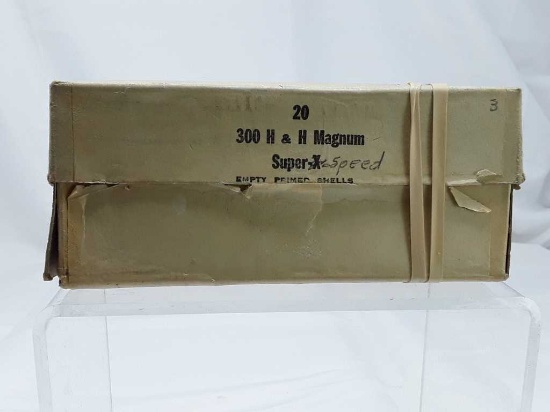 1 Vintage Box of Western 300 H&H Empty Shells .