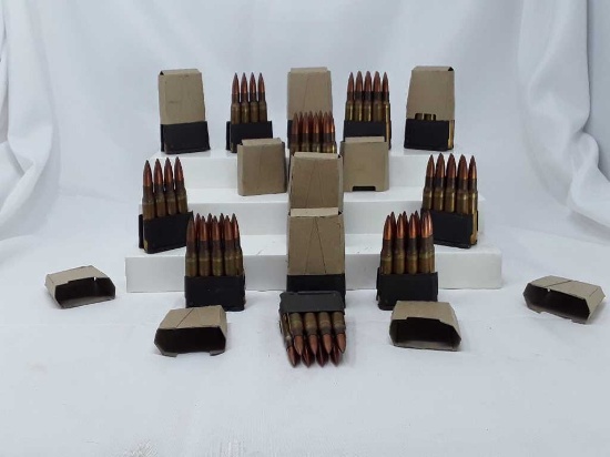 Set of 13 7.62 Ammo Clips Full.
