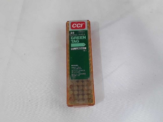 1 Case of CCI 22 LR Green Tag Competition Ammo