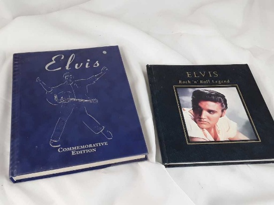2 Elvis Books, Commemorative Ed, Rock n Roll Legend