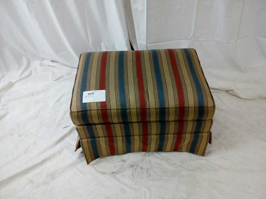 Striped Small Ottoman