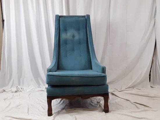 Blue Modern Low Arm Chair