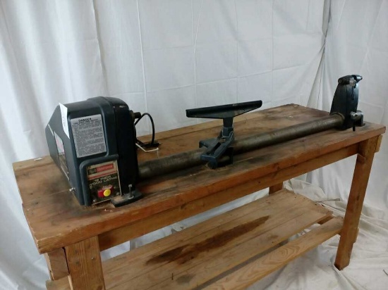 Electrified Sears Craftsman 12" Wood Lathe