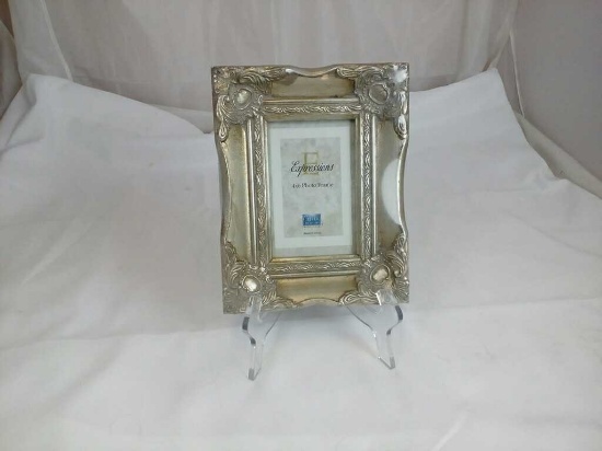 4X6 SILVER COLORED NEW FRAME ORNATE CORNER