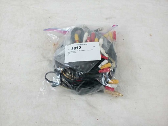 Bag Full Of Video/Audio Cables & Connectors
