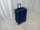 Blue Hard case Traveling Bag w/Swivel Wheels