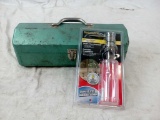 Vintage Metal Teal Toolbox & Soap\Lotion Dispenser