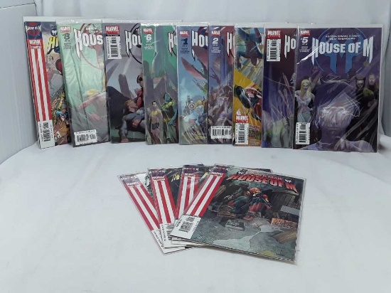 12 MARVEL HOUSE OF M SPIDER MAN/X-MEN COMICS