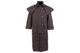 OWO 090BR2 DROVER COAT FULL LENGTH BROWN 2XS
