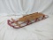 RED WOODEN SLED - FLEXIBLE FLYER 3