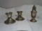 Crown Sterling Weighted Candle Sticks & Shaker