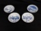 HUTSCHENREUTHER 1814 SET OF 4 COLLECTOR'S PLATES