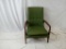 Mid Century Modern Green & Wood Armchair