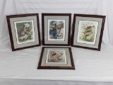 4 SIGNED & FRAMED PIECES FROM JOHN A. RUTHVEN