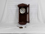 VINTAGE K.C. CO GERMANY WOODEN WALL CLOCK