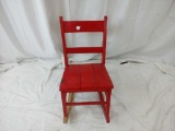 Painted Child's Rocking Chair - Red